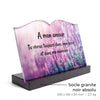 Plaque funéraire lavande-au-soleil 1 Plaquedeces.fr